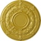 Ekena Millwork Dauphine Ceiling Medallion (Fits Canopies up to 13 1/4"), Hnd-Painted Rich Gold, 33 7/8"OD x 1 3/8"P CM33DARGS - alternate 1